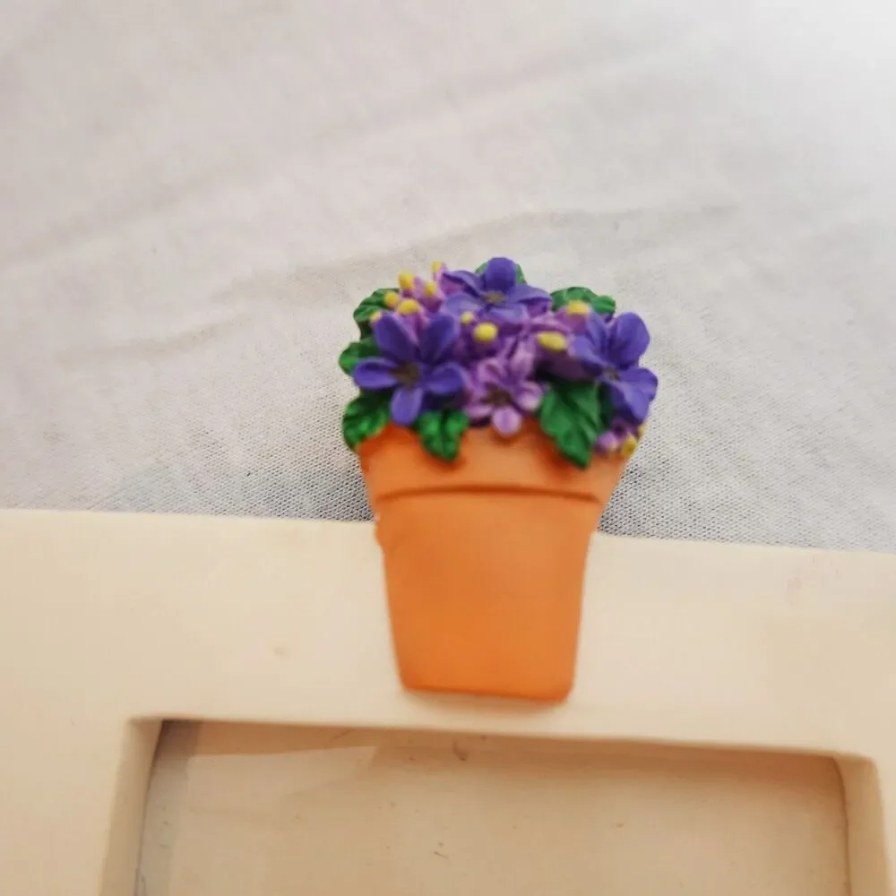 April Flowers Month Photo Picture Frame  - Two's Company Two by Two Small Frame